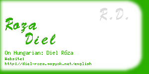 roza diel business card